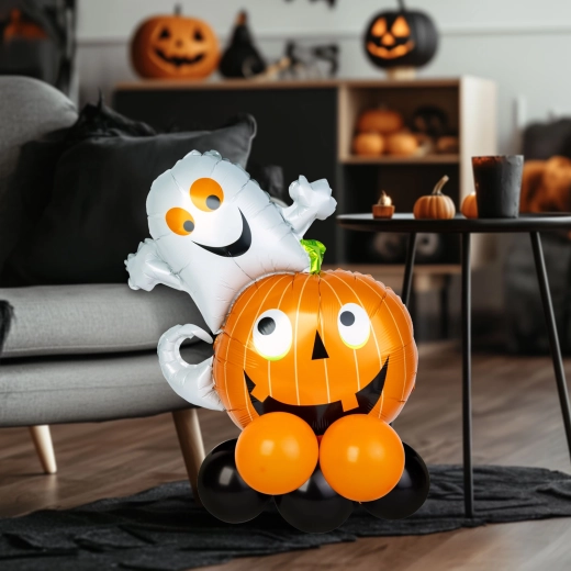 Halloweenová balónová dekorácia tekvica
