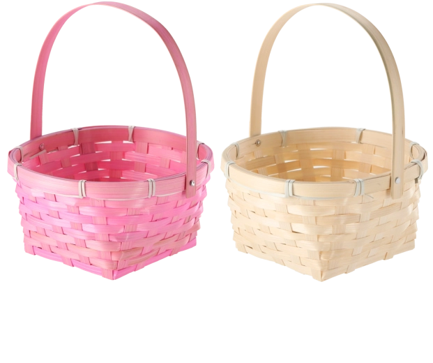 Veľkonočný košík s pohyblivou rúčkou, 20 × 20 × 10 cm, mix 2 farieb