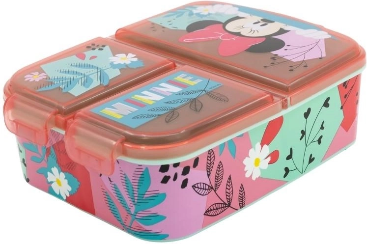 Desiatový box Minnie Mouse s priehradkami - 1 kus