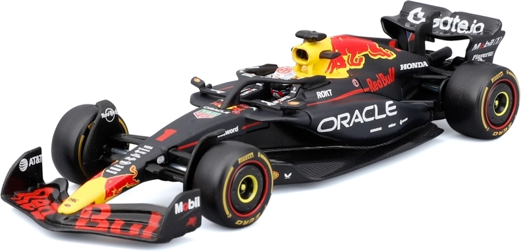 Model Formuly 1 Bburago Oracle Red Bull Racing RB21 2025 Max Verstappen 1:43 v dekoratívnom boxe