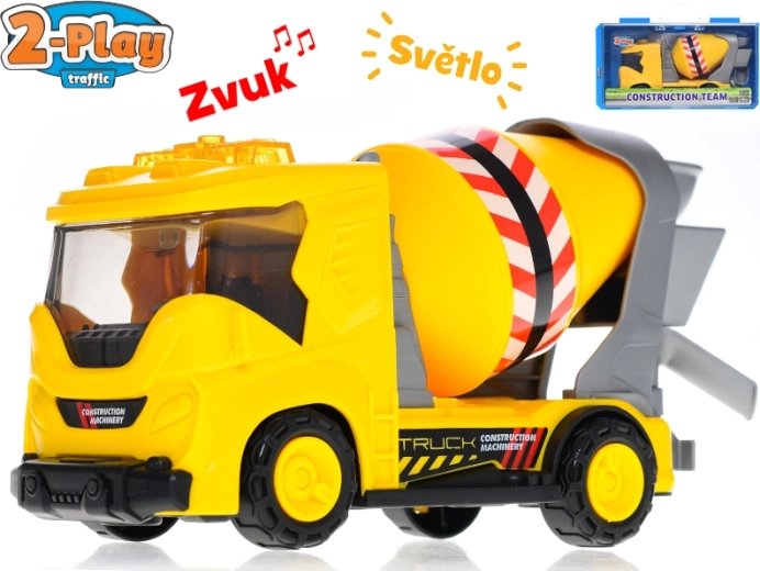 2-Play Traffic stavebná miešačka so svetlami a zvukmi 22 cm