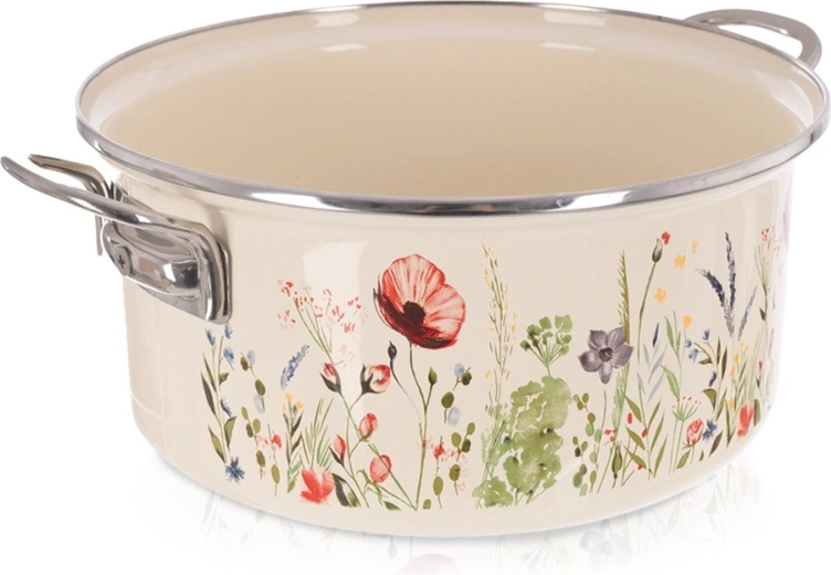 Smetanový smaltovaný hrniec Maki 26 cm, 5 l