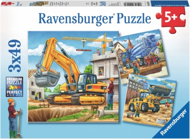 Puzzle veľké stavebné stroje Ravensburger