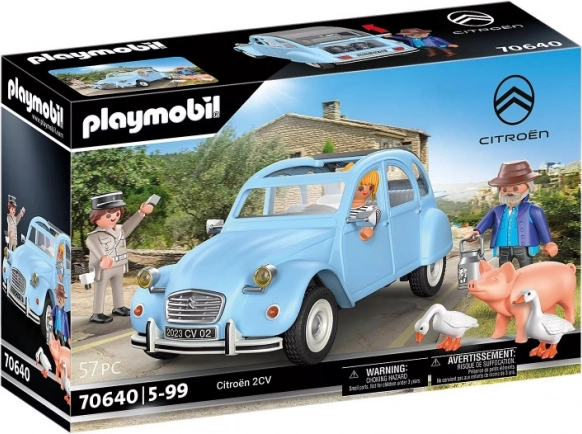 Playmobil Citroën 2CV – kultové retro auto s figúrkami a doplnkami