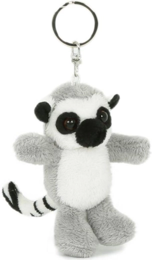 Plyšová kľúčenka lemur kata 7 × 8 cm