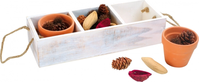 small foot dekoračná krabička s prírodninami
