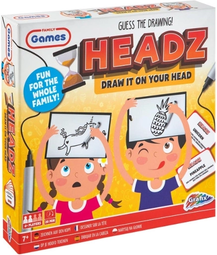 Headz Nakresli na hlave – kreatívna rodinná hra GRAFIX