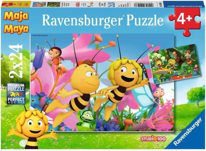 Ravensburger puzzle Včielka Maja 2×24 dielikov