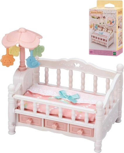 Sylvanian Families postieľka s kolotočom pre trojčatá
