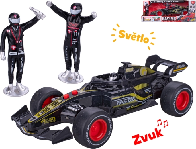 Závodná formula so zotrvačníkom 19 cm so svetlami a zvukmi
