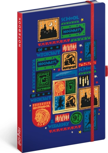 Notique linajkovaný zápisník Harry Potter Bradavice 13 × 21 cm
