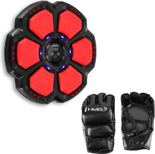 Elektronický boxerský terč HMS s LED, Bluetooth a rukavicami
