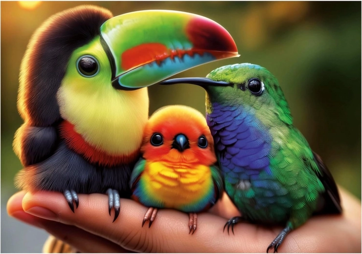 Educa puzzle Vtáčatká 200 dielikov