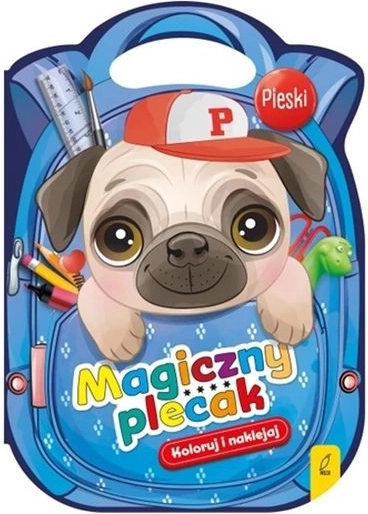 Psíkový magický batôžtek s omaľovánkami a samolepkami