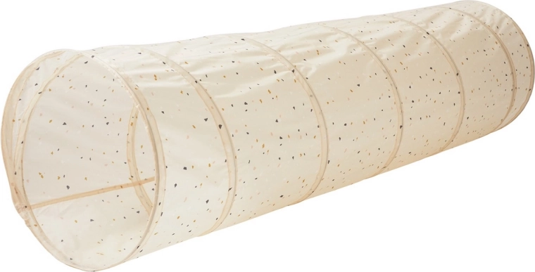 Detský tunel 3 Sprouts recycled terrazzo beige - 1 kus