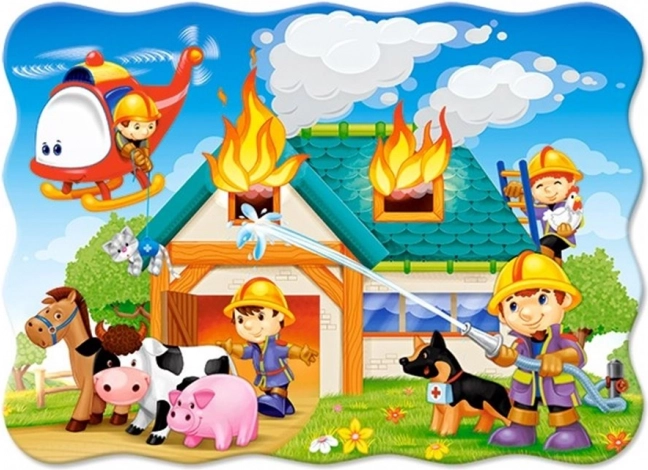 Puzzle Hasičská stanica v akcii 30 dielikov