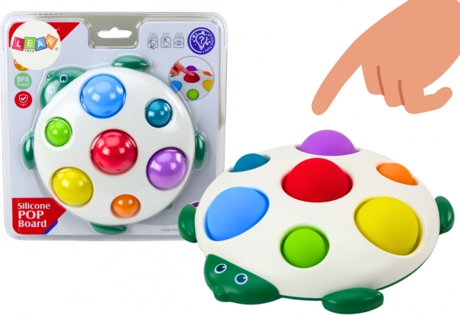 Zmyslová hračka korytnačka pop-it tabule