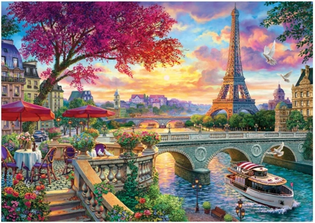 Puzzle Kvitnúca Paríž 3000 dielikov