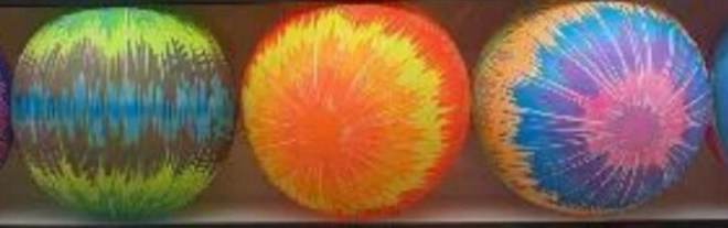 Gumená lopta dúha 22 cm