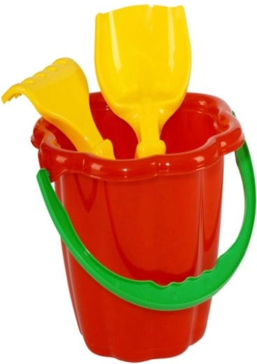 Súprava do piesku s vedierkom, lopatkou a hrabličkami