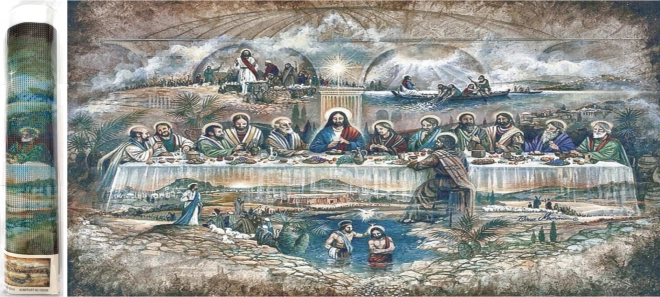 Diamantové maľovanie Posledná večera 80 × 40 cm