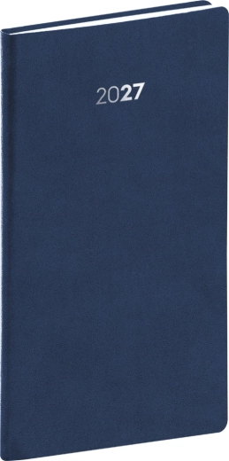 Notique vreckový diár Balakon 2027 tmavomodrý 9 × 15,5 cm