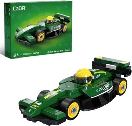 Cada stavebnica športové auto Circuit Racing Car zelené