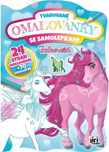 Tvarované omaľovánky – jednorožce