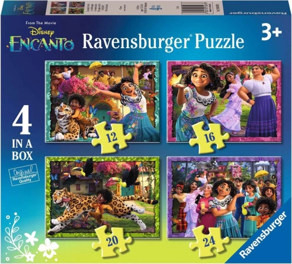RAVENSBURGER Puzzle Encanto 4v1 (12, 16, 20, 24 dielikov)