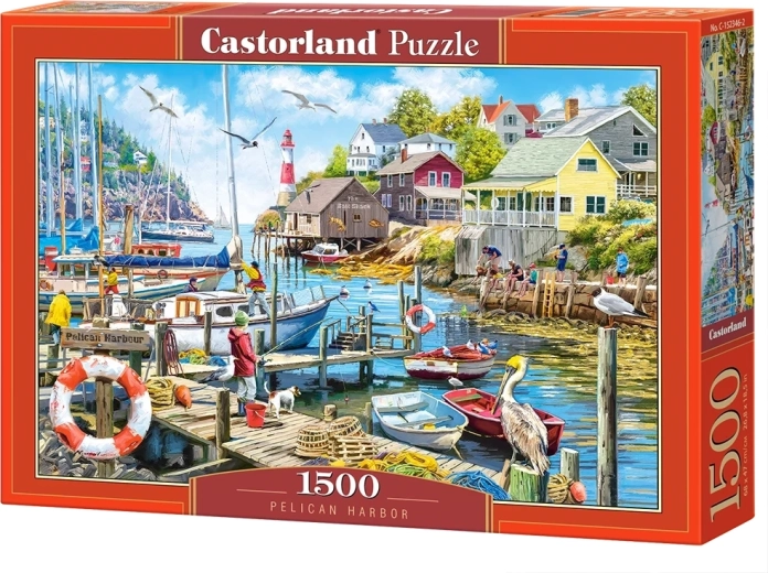 Castorland puzzle Prístav s pelikánom 1500 dielikov
