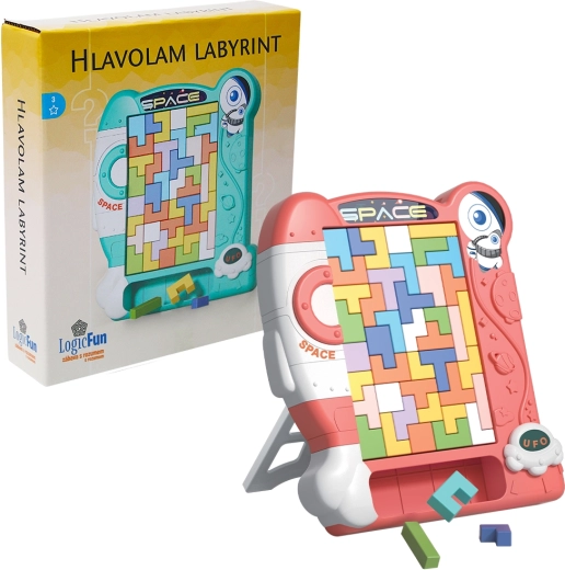 Drevený hlavolam logické puzzle Sparkys