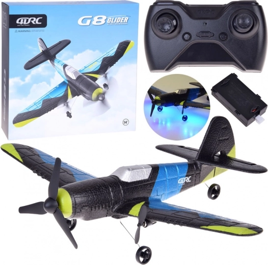 RC lietadlo G8 Glider z EPP peny s LED a USB nabíjaním