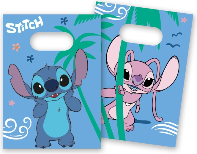 Disney Stitch papierové party taštičky 22 cm (4 ks)