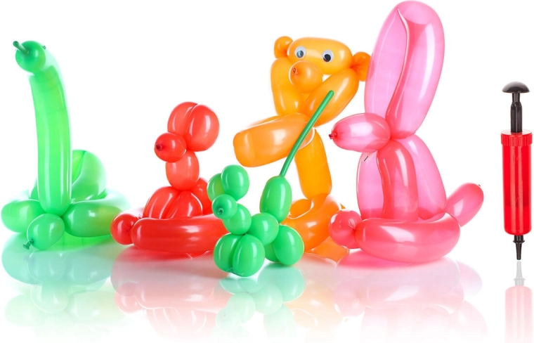 Modelovacie balóniky 30 cm s pumpičkou (6 ks)