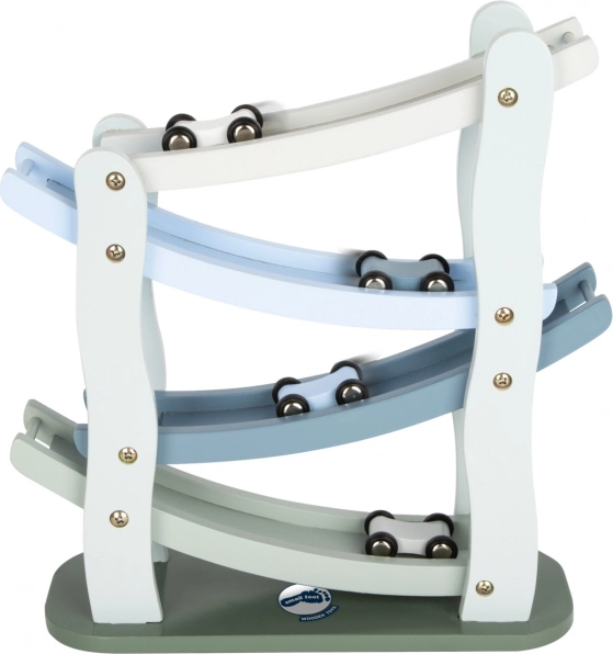 Drevená pretekárska dráha pre autá Blue – small foot