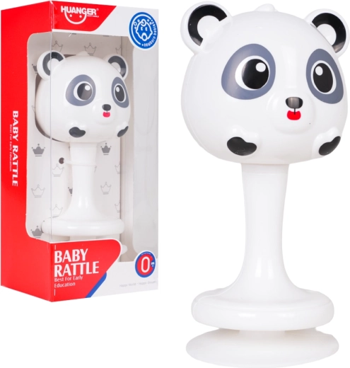 Detské hrkálka Panda s prísavkou - 1 kus