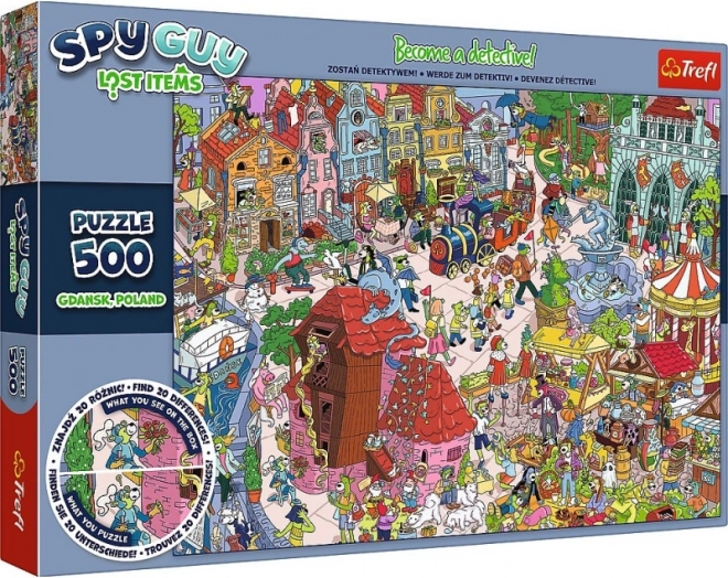 Puzzle 500 dielikov Spy Guy Stratené predmety Gdansk