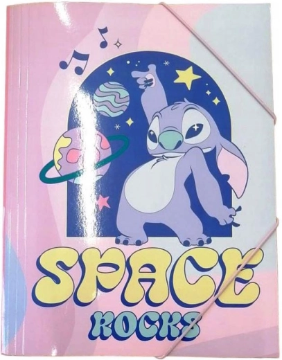 Dosky na zošity Lilo a Stitch A4 s gumičkou - 1 kus