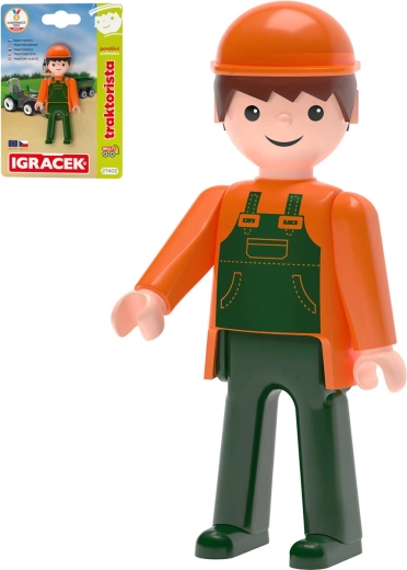 Efko Igráček MultiGO traktorista kĺbová figúrka na karte - 1 kus