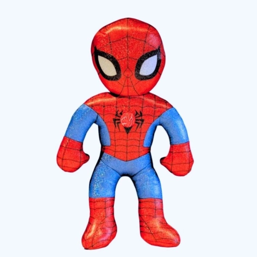 Plyšový Spider‑Man so zvukmi – trblietavá edícia k 100. výročiu Disney