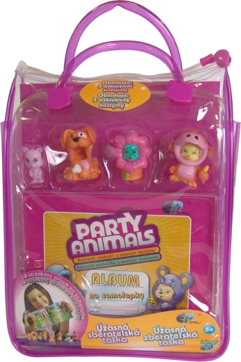 Party Animals zberateľská taška s medvedíkmi a kostýmami