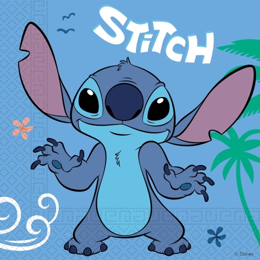 Disney Stitch papierové obrúsky Stitch & Angel 33 × 33 cm (20 ks)