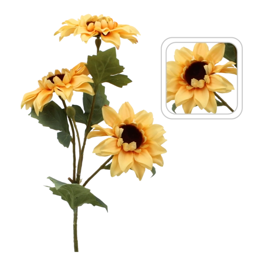 Umelá vetvička slnečnice 50 cm