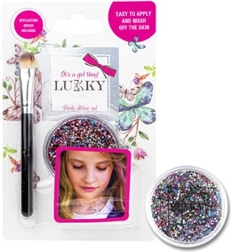 Lukky trblietavý telový gél s aplikátorom