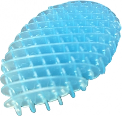 Antistresová fidget hračka modrá priesvitná 5 cm