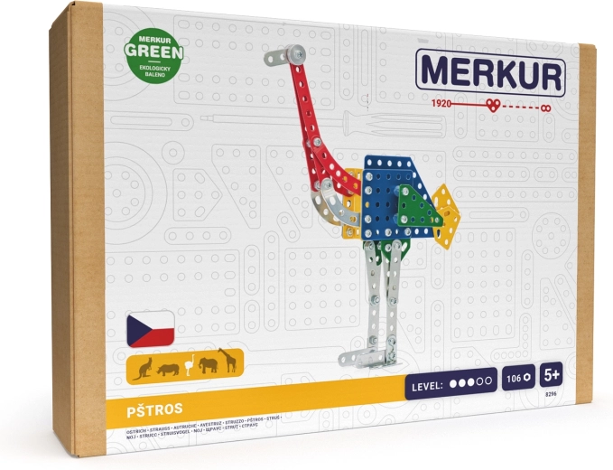 Merkur Zoo – pštros, 106 dielikov
