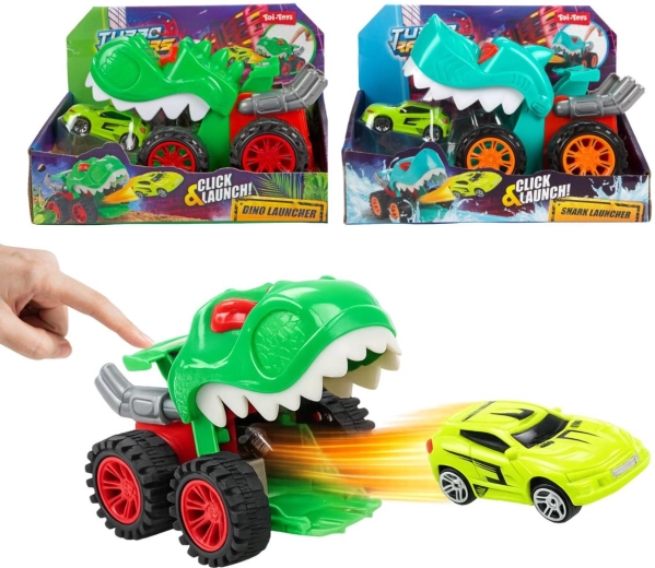 Dinosaurové vystreľovacie auto s autíčkom
