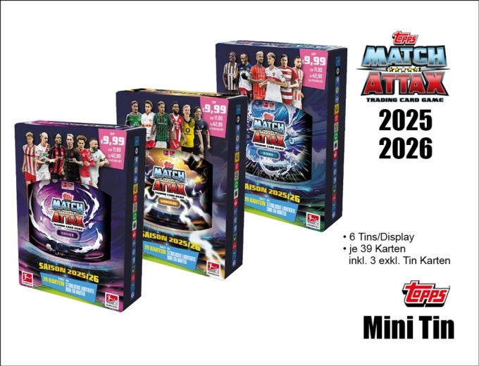Topps Match Attax Bundesliga 2025/2026 mini tin – 1 kus