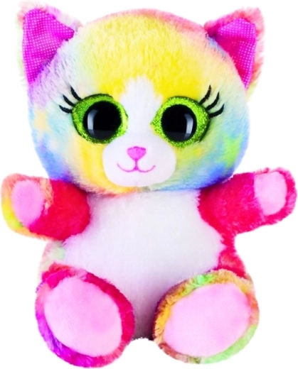 Plyšová mačka Lashy Colourfull 15 cm – 1 kus