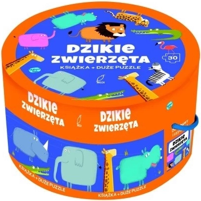 Divoké zvieratá – puzzle a knižka pre deti 3–5 rokov